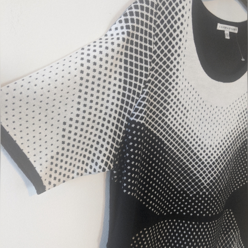 Plus Size Dress Sandra Darren Geometric Print 2X - Picture 3 of 4